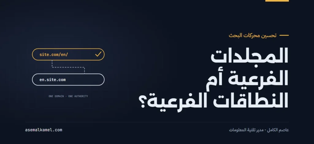 هندسة المسارات اللغوية للمواقع: المجلدات الفرعية أم النطاقات الفرعية؟
