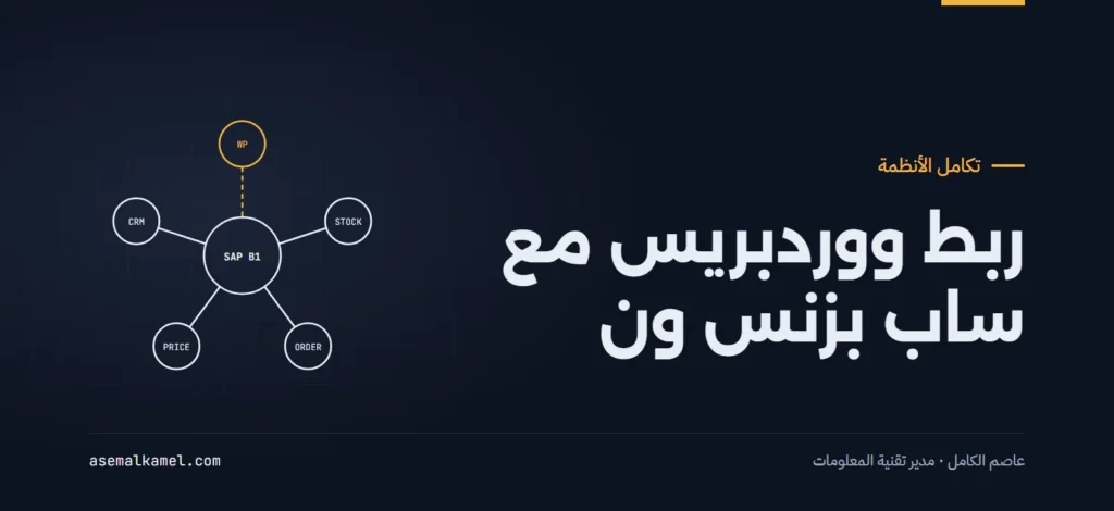 الدليل العملي لربط ووردبريس مع أنظمة ERP (SAP Business One): من واقع بيئات تصنيع وشركات سعودية